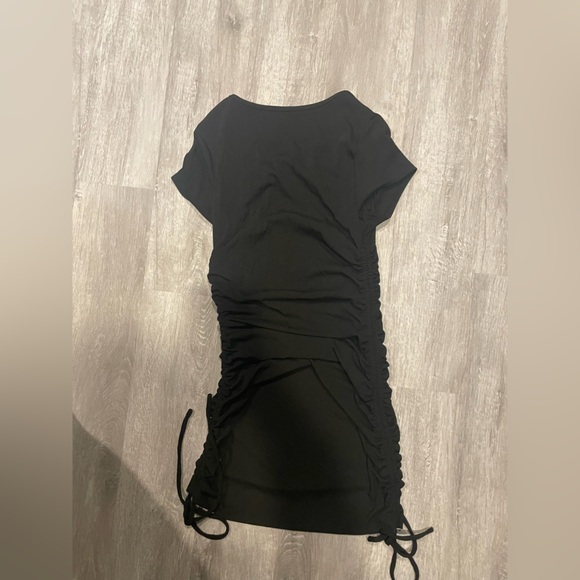 Black Ruched Dress - Picture 5 of 5